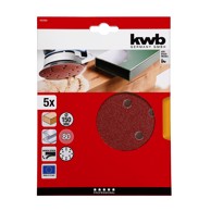 KWB Samoljepljivi brusni papir za drvo i metal 150 mm 150 mm 5/1GR 80