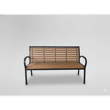 GARDEN LINE Vrtna klupa, smeđa, 125 × 60 × 80 cm