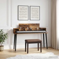 Studio radni stol, 130 x 36 x 19,5 cm, staro drvo