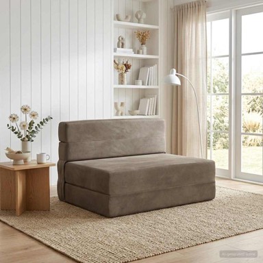 Sofa na razvlačenje, 70 x 72 x 60 cm, tkanina, svjetlosiva