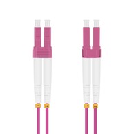 HELOS Optički patch kabel OM4 Duplex LSZH 3,0 mm LC/LC, erika ljubičasta, 10,0 m