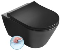 SAPHO WC školjka viseća AVVA, rimless, 35.5x53 cm, crna mat