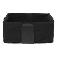 BLOMUS Crna tekstilna košara za kruh Bread, 26 x 26 cm