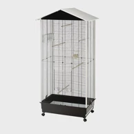 FERPLAST Krletka za ptice Nota, crna, 76,5x57x161,5 cm