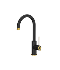 QUADRON Slavina Jodie, čisto crna, nano PVD zlato