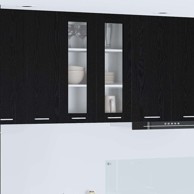 Viseći ormarić s policom Zidne Riga 60 x 31 x 80 cm, crni hrast
