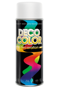 DECO COLOR univerzalni lak RAL 9010, 400 ml, bijeli mat
