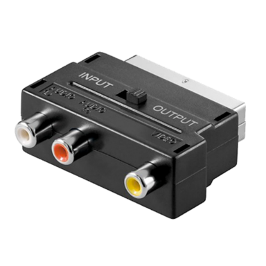 Adapter SCART na 3×RCA s prekidačem