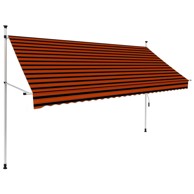 Tenda na ručno uvlačenje 300 cm, narančasto-smeđa