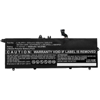 COREPARTS Baterija za Lenovo laptop 53,71Wh Li-Pol 11,55V 4650mAh crna