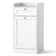 NORTHIX Samostojeći ormarić za rublje s košarom, 80 cm, bijeli