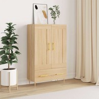 Visoka komoda boja hrasta 69 5 x 31 x 115 cm konstruirano drvo , hrast sonoma