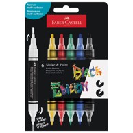 FABER CASTELL Marker akrilni obostrani Shake&Paint Classic 285507