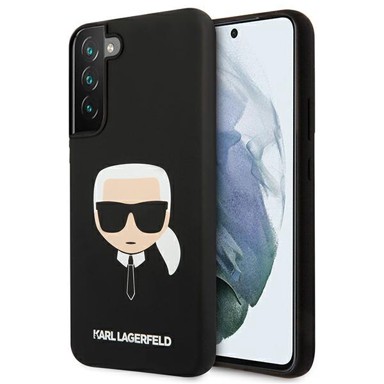 KARL LAGERFELD Maska Silicone Karl's Head za Samsung Galaxy S22+ KLHCS22MSLKHBK, crna