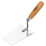 NEO TOOLS Trapezna lopatica za žbuku od nehrđajućeg čelika s drvenom drškom, 140 mm