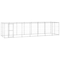 Vanjski kavez za pse od pocinčanog čelika, 16,94 m²
