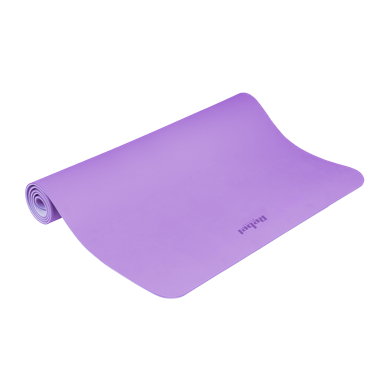 REBEL ACTIVE Prostirka za gimnastiku, za jogu, pilates i fitness, 200 x 115 cm, debljina 1 cm, TPE, ljubičasta