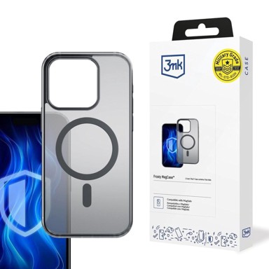 3MK Frosty MagCase, iPhone 15 Pro, crno