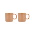 VILLA COLLECTION Set od 2 bež porculanske šalice Fjord, 250 ml