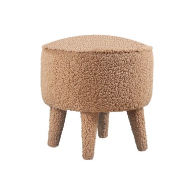 ARTIE Smeđi dječji tabure od bouclé tkanine Moouv 