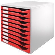 LEITZ Kutija s 10 ladica Form Set, crvena