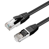 Mrežni spojni kabel, S/FTP, kategorija 6, LSZH, duljina 0,5 m, crna