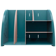 EXACOMPTA Stolni organizer Skandi, 6 pretinaca, svijetloplava/boja kože, 394606D