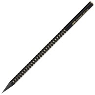 FABER-CASTELL Grafitna olovka Sparkle Midnight, 118278, B, crno-zlatna