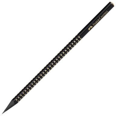 FABER-CASTELL Grafitna olovka Sparkle Midnight, 118278, B, crno-zlatna
