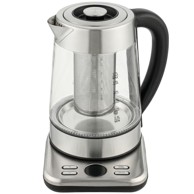 HOMESTAR Električno kuhalo za vodu, 1,7 L, 21,7 x 21,4 x 26,3 cm, srebrno