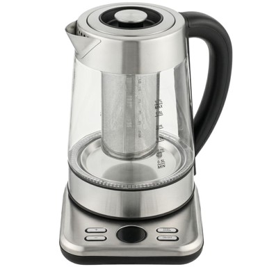 HOMESTAR Električno kuhalo za vodu, 1,7 L, 21,7 x 21,4 x 26,3 cm, srebrno