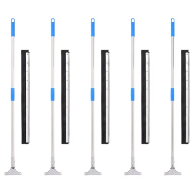 Podni brisači, 5 kom, 75 × 122,5 cm, čelik, guma