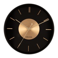 KARLSSON Zidni sat Zlatni disk, ø 35 cm