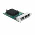 DELOCK PCIe mrežna kartica 89025, 4x RJ45, Gigabit LAN