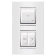 Prekidač Kupaonski indikator 3x16AX, vertikalni, bijeli