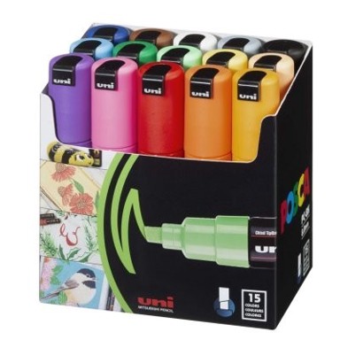 UNI marker PC-8K POSCA, set 15 kom