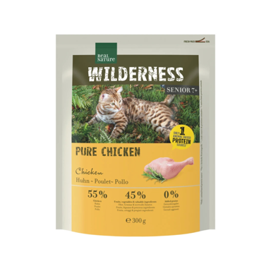 REAL NATURE Cat Wilderness Senior Pure Chicken 2,5 kg, smeđa