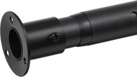 NIKCORP Teleskopska šipka za tuš 43 - 242 cm, crna