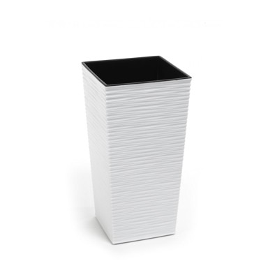 PLANA PVC tegla visoka Finesa s uloškom 25cm bijela