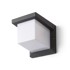RENDL Zidna lampa, Hide SQ, 230V, E27 13W, IP44, antracit