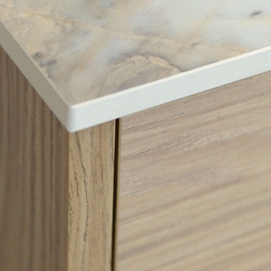 KOLM HPL radna ploča za kupaonicu za ormarić 50 cm, 50,5 × 49 cm, Breccia Vivaldo
