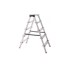 Aluminijske ljestve 2x5 DVOSTRANE STEP, crvene
