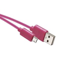 EMOS USB kabel 2.0 A/M - micro B/M 1 m, ružičasta