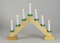 Božićne lampice 7LED most prirodni 2xAA