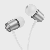 HOCO Žičane slušalice M108, 3,5 mm, srebrne