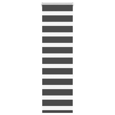 Zebra zavjesa 50x150 cm, širina tkanine 45,9 cm, poliester, crna