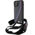 BMW Futrola M Edition Carbon Tricolor Lines & Strap, za iPhone 15 Plus i 14 Plus, crna
