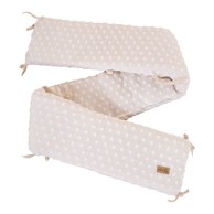 ROBA Ograda za dječji krevet od mješavine pamuka 170 cm Frosty Almond, bež