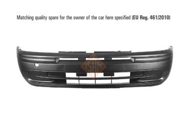 ISAM Prednji branik Fiat Punto 99-09, -03 5 vrata, crni