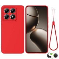 HQ Premium Quality Protuklizna silikonska maskica za Xiaomi 14T Pro Mat Crvena